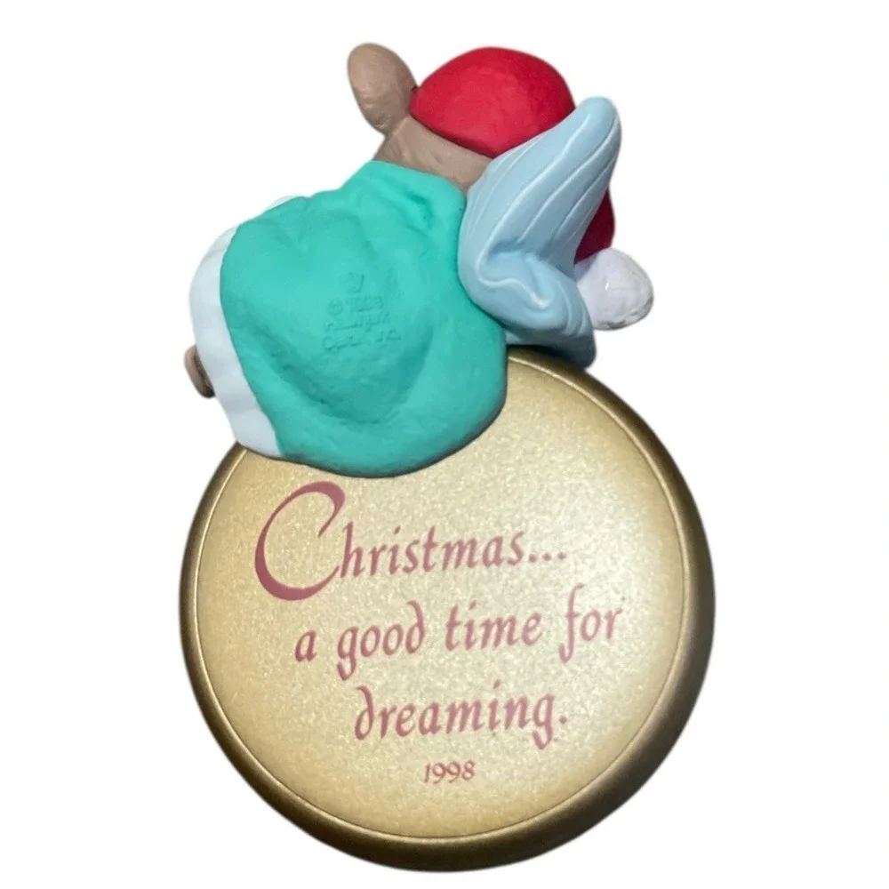 Hallmark 1998 Keepsake Ornament‎ Night Watch Mouse Sleeping Pocket Watch